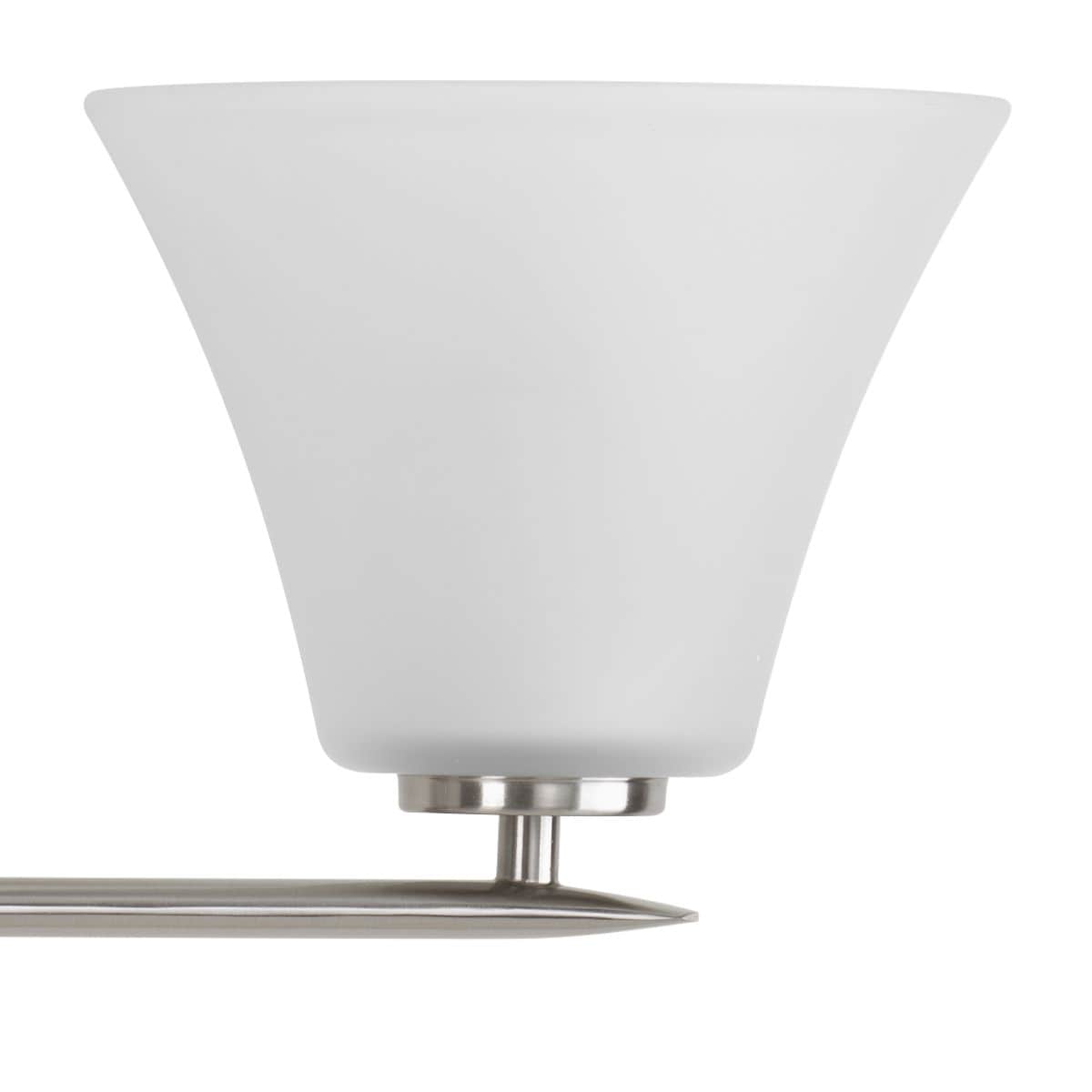 Progress Lighting Bravo 4-Light Brushed Nickel Transitional Chandelier
