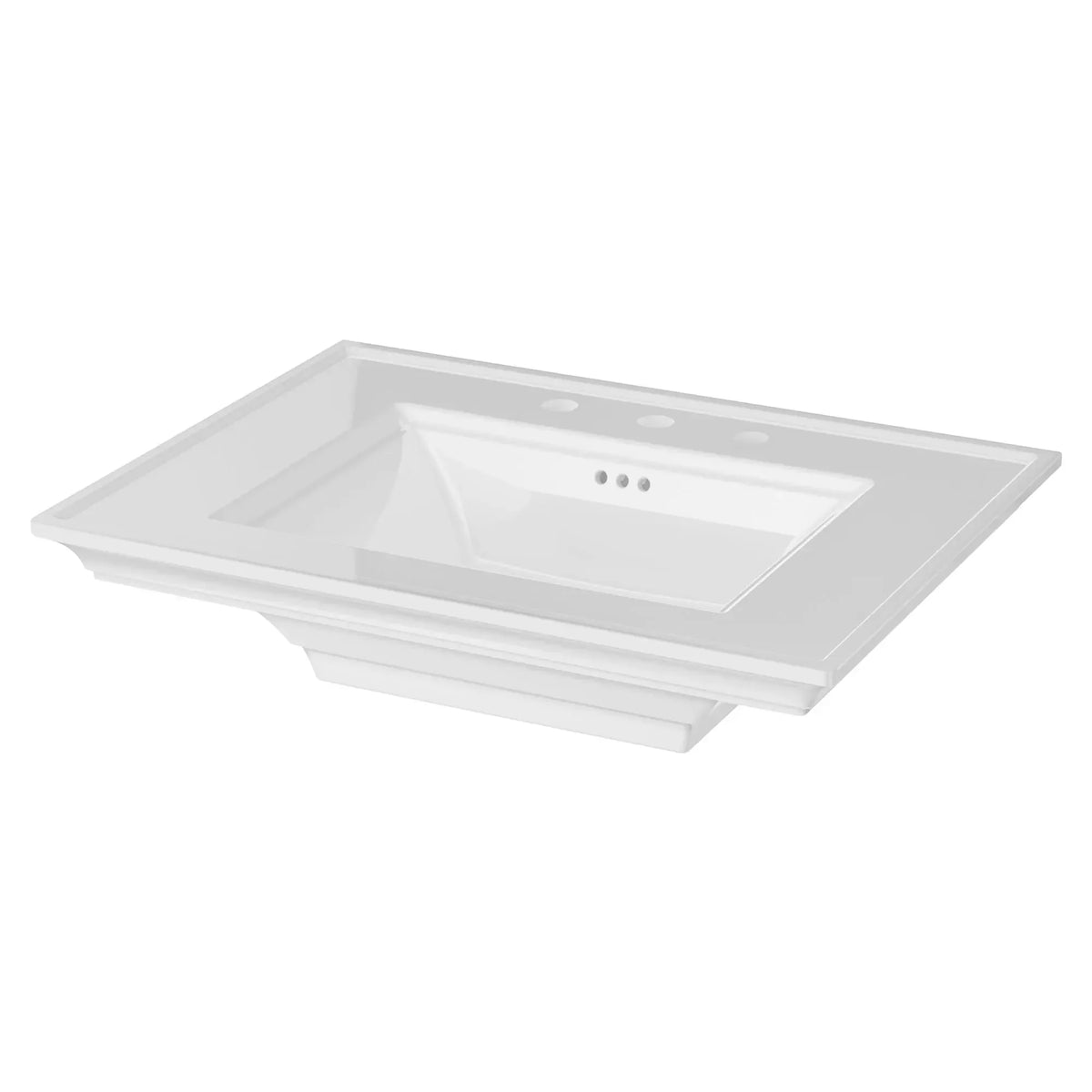 American Standard Town Square S 8 in. Widespread Pedestal Sink Basin in White
