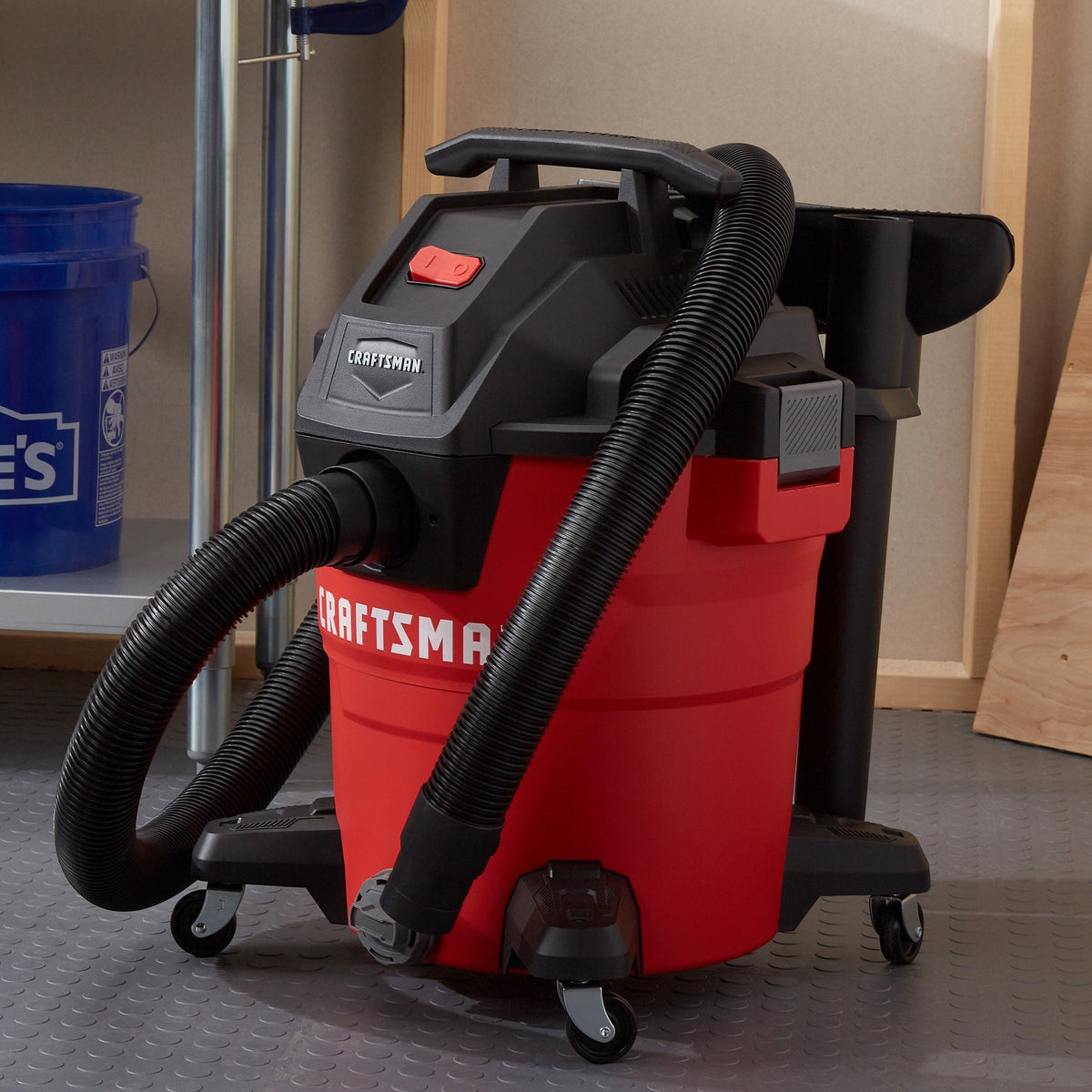 CRAFTSMAN 12-Gallon 6-HP Corded Portable Wet/Dry Shop Vacuum with Accessories