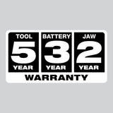 M18 18-Volt Lithium-Ion 1/2 in. to 1 in. FORCE LOGIC Long Throw Cordless Press Tool Kit w/ 3 Jaws, (2) 3.0 Ah Batteries - Super Arbor