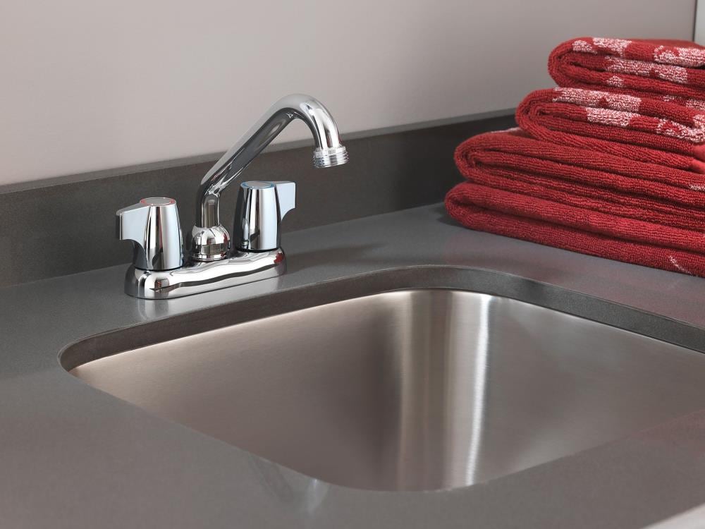 Moen Chateau Chrome 2-Handle Deck-Mount Utility Faucet