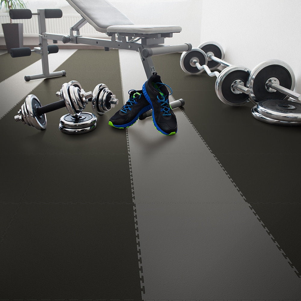 Perfection Floor Tile 20.5-in W x 20.5-in L x 0.28-in T Interlocking Vinyl/Plastic Gym Floor Tile (17.5-sq ft) (6-Pack)