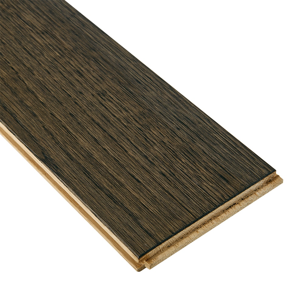 Bruce Nature of Wood Dark Gray Red Oak 5-in W x 3/4-in T x Varying Length Wirebrushed Solid Hardwood Flooring (23.5-sq ft / Carton)