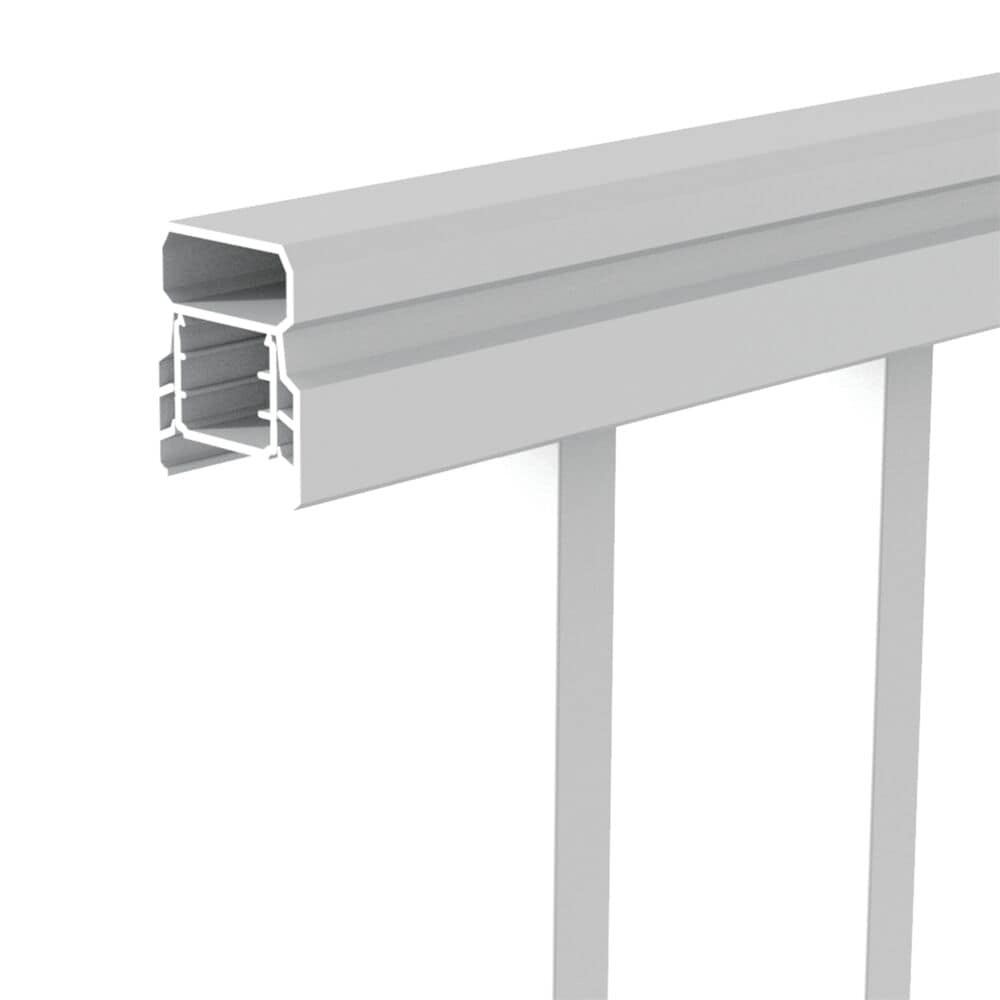 Freedom VersaRail Classic 6-ft x 36-in White Aluminum Deck Stair Rail Kit