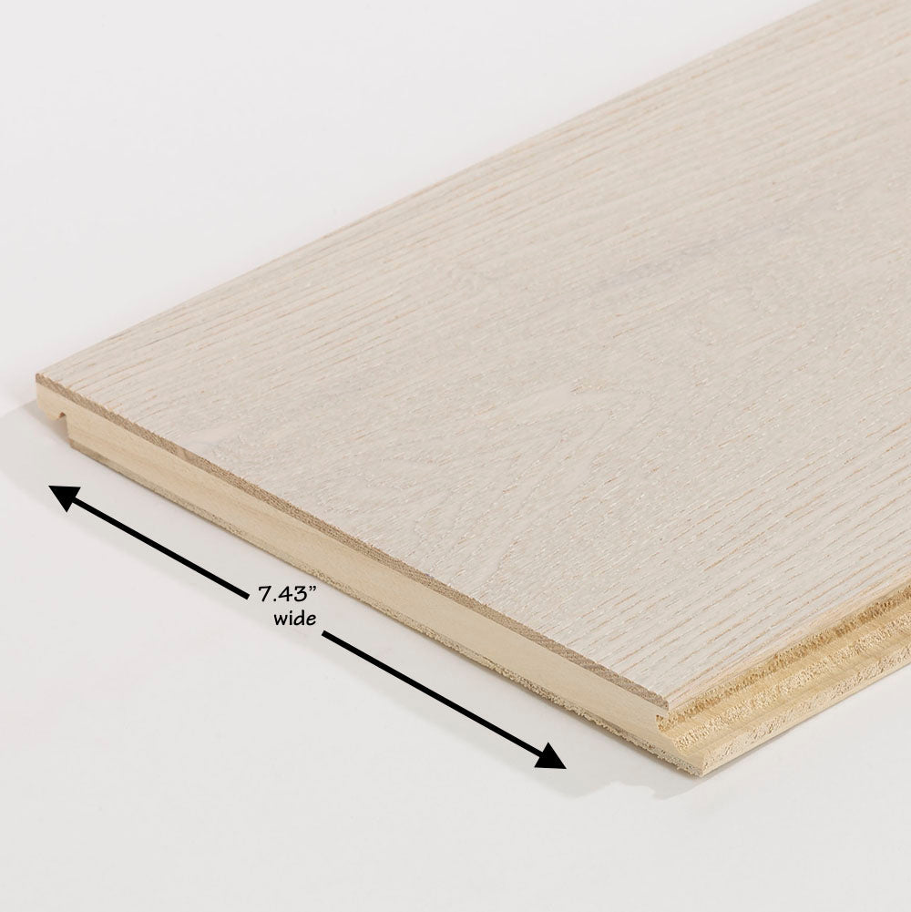 Flooors by LTL Oak Tan hardwood flooring — carton and plank detail