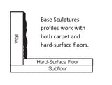 Flexco Charisma Base Sculpture 4.5-in x 480-in Arctic White Prefinished Vinyl Wall Base