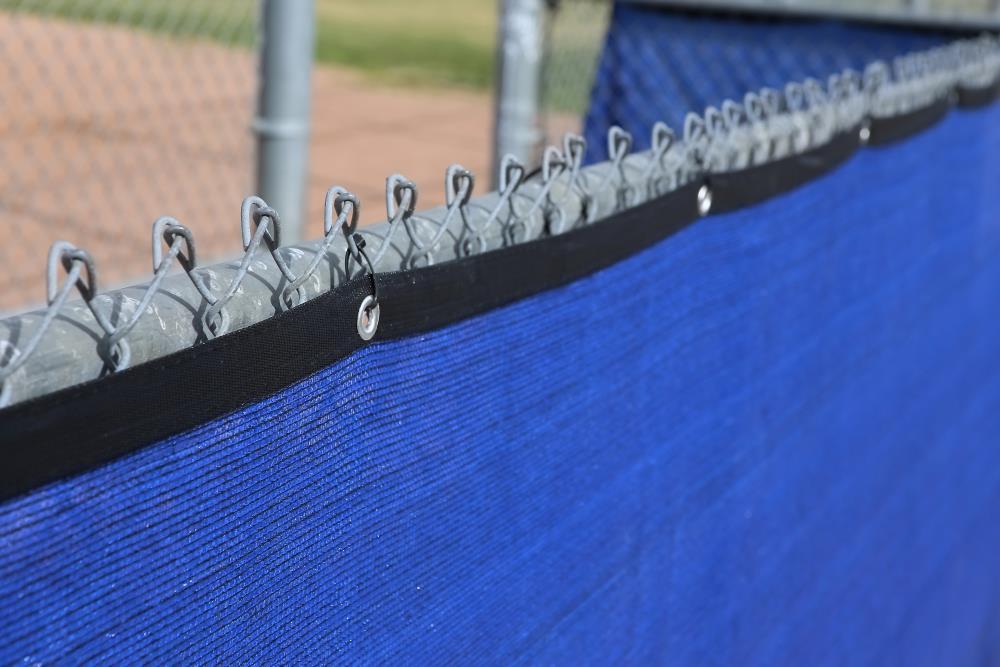 NCSNA 8-ft H x 50-ft W Navy Blue Hdpe Chain Link Fence Screen
