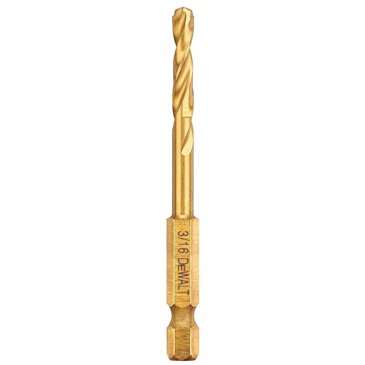DEWALT 3/16-in x 6-in Titanium Twist Drill Bit