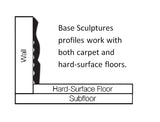 Flexco Harmony Base Sculpture Nickel 0.375-in T x 2.675-in W x 480-in L Vinyl Wall Base