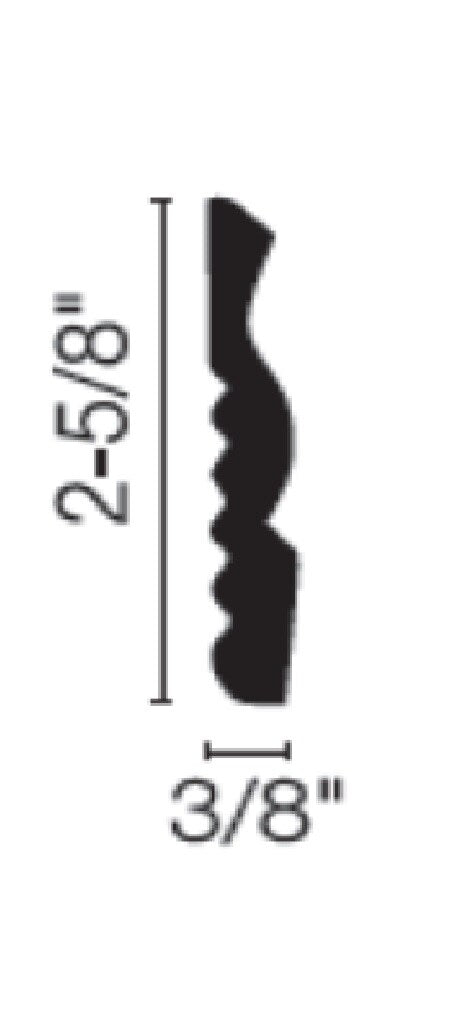 Flexco Harmony Base Sculpture Nickel 0.375-in T x 2.675-in W x 480-in L Vinyl Wall Base