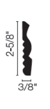 Flexco Harmony Base Sculpture Nickel 0.375-in T x 2.675-in W x 480-in L Vinyl Wall Base