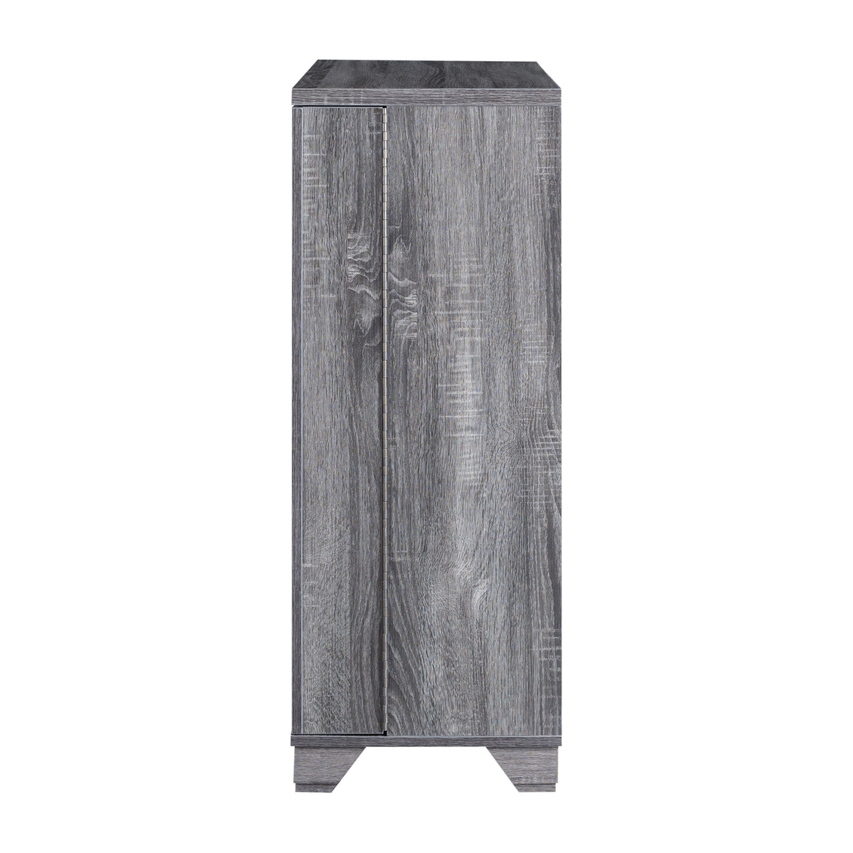 Furniture of America Garrett 31-in x 40-in Gray Rectangle Bar Cabinet