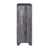Furniture of America Garrett 31-in x 40-in Gray Rectangle Bar Cabinet