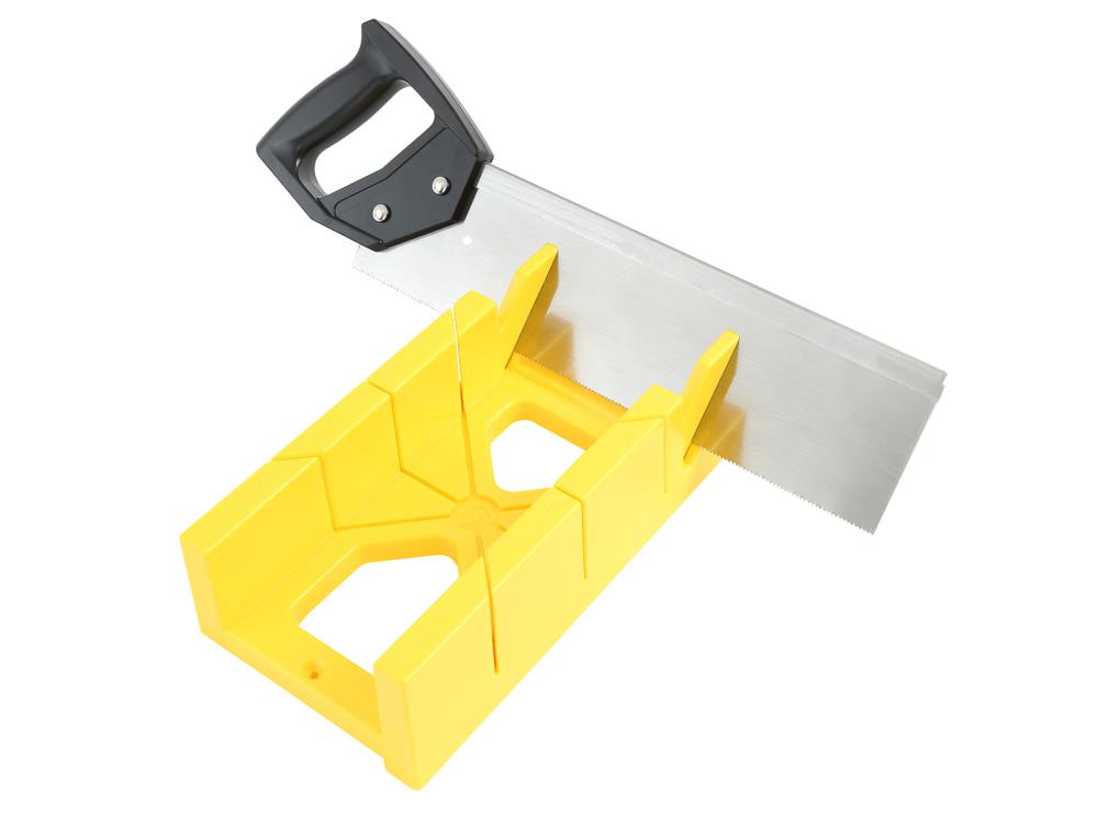 Blue Hawk 14-in Blade x 2.25-in Depth ABS Plastic Miter Box with Back Saw