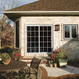 JELD-WEN 72-in x 80-in Vinyl Sliding, Right-hand sliding – installed room view