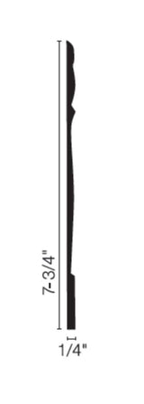 Flexco Reflection Base Sculpture Coffee Bean 0.25-in T x 7.75-in W x 480-in L Vinyl Wall Base