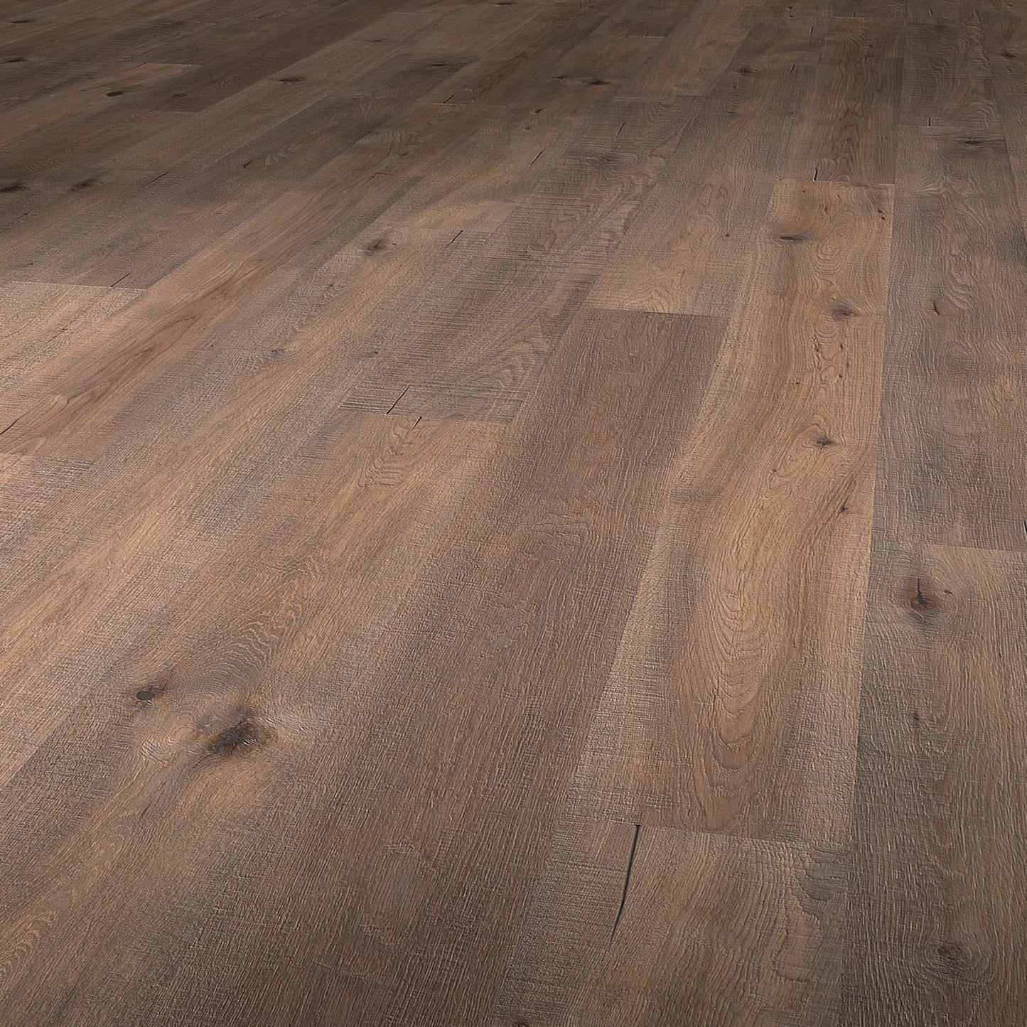 Flooors by LTL Oak Brown hardwood flooring — carton and plank detail