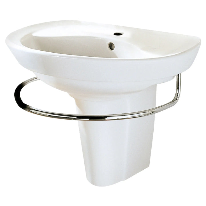 American Standard Ravenna Semi-Pedestal Combo Bathroom Sink Leg in White