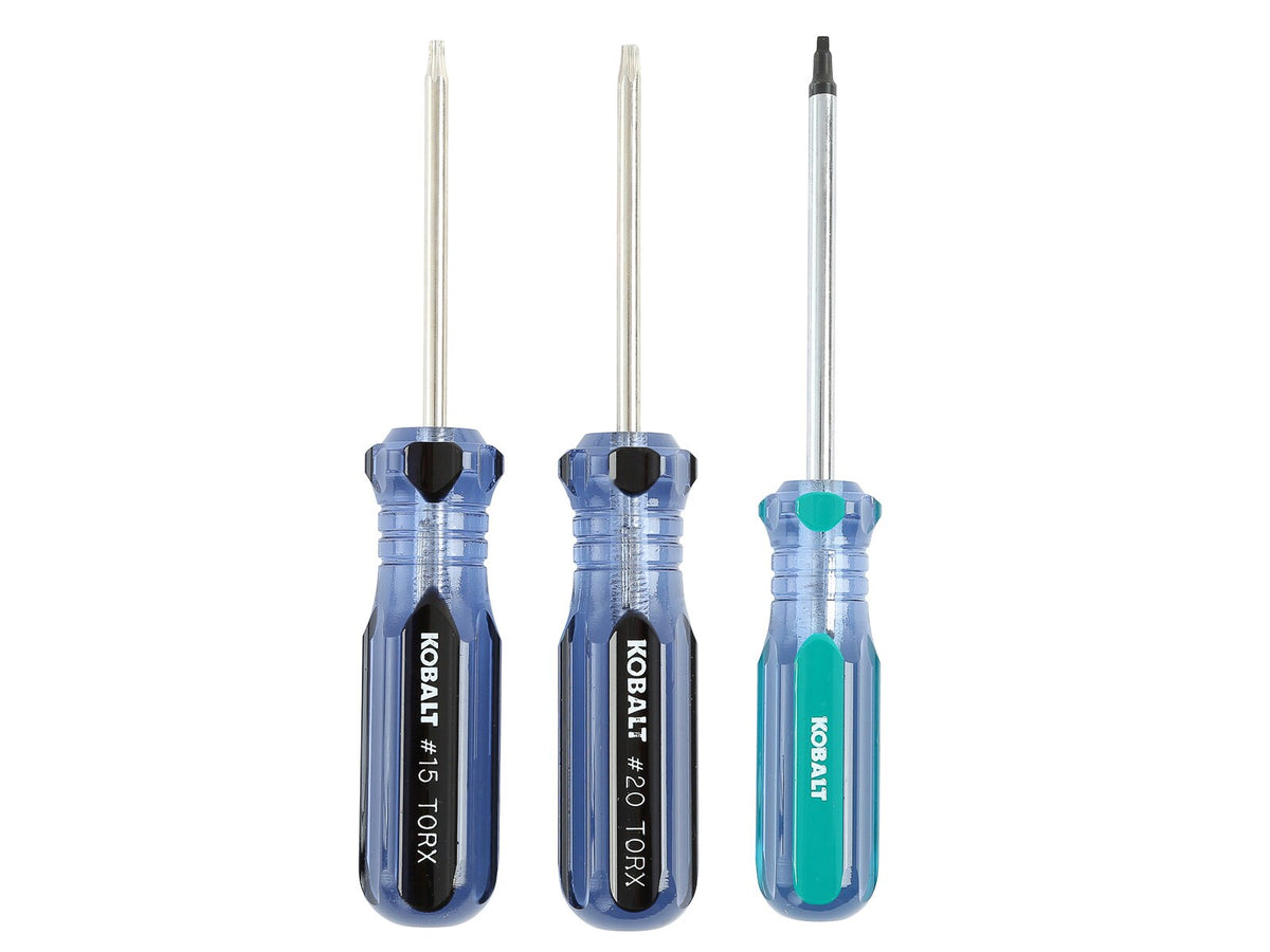 Kobalt 20-Piece Acetate Handle Screwdriver Set, Nickel-Plated Hardened Steel