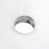 61 in. W x 22 in. D Engineered Marble Vanity Top in Snowstorm with White Double Trough Sinks - Super Arbor