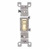 15 Amp Single Pole Switch, Ivory (10-Pack) - Super Arbor