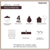 Style Selections Sovereign Stone Pearl 12-in x 24-in Glazed Porcelain Marble Stone Look Floor Tile