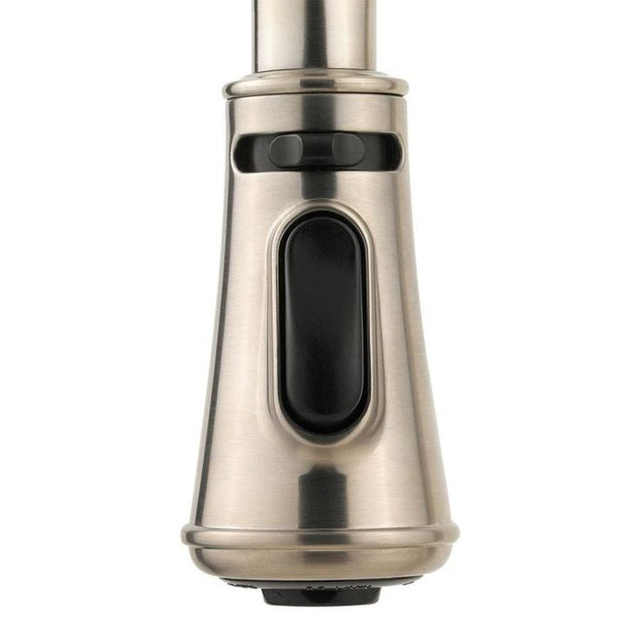 Pfister Ashfield Brushed Nickel 1-Handle Deck-Mount Pull-Out Handle Kitchen Faucet (Deck Plate Included)