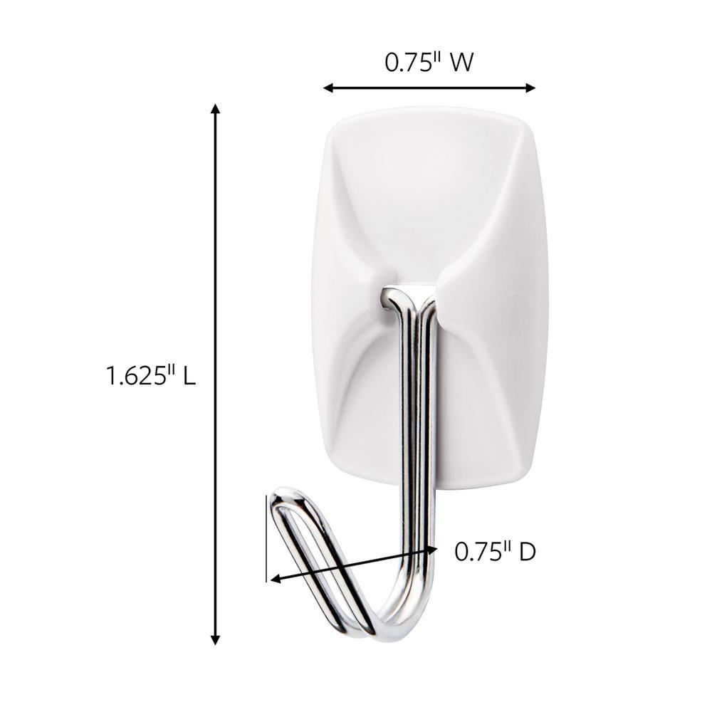 2.125 in. Small White Designer Hooks Value Pack - Super Arbor