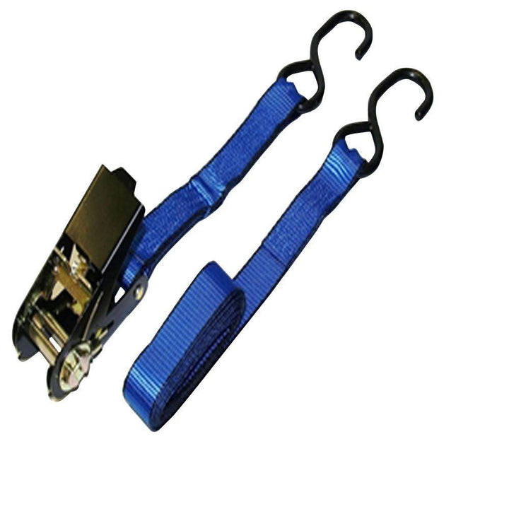 1 in. x 15 ft. Ratchet Tie-Down Strap with 1500 lbs. S-Hook Design - Super Arbor