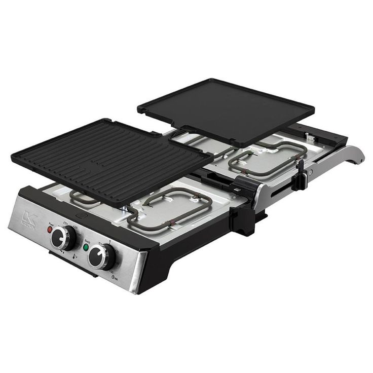 Eat Smart 200 sq. in. Stainless Steel Non-Stick Indoor Grill