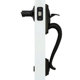 Camelot Aged Bronze Entry Door Handle with Right Handed Accent Door Lever - Super Arbor