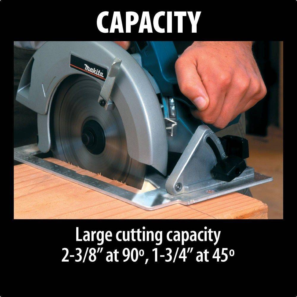 7-1/4 in. 15 Amp Corded Circular Saw with Dust Port 2 LED Lights 24T Carbide Blade - Super Arbor