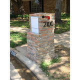 Parcel Protector Vault Black Post/Column Mount Locking Mailbox with Outgoing Mail Clip and Carrier Service Flag - Super Arbor