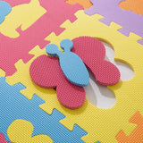 Hey! Play! Multi-Colored 12.5 in. x 12.5 in. x 0.25 in. Interlocking EVA Foam Animal Puzzle Floor Tile (16-Pack)