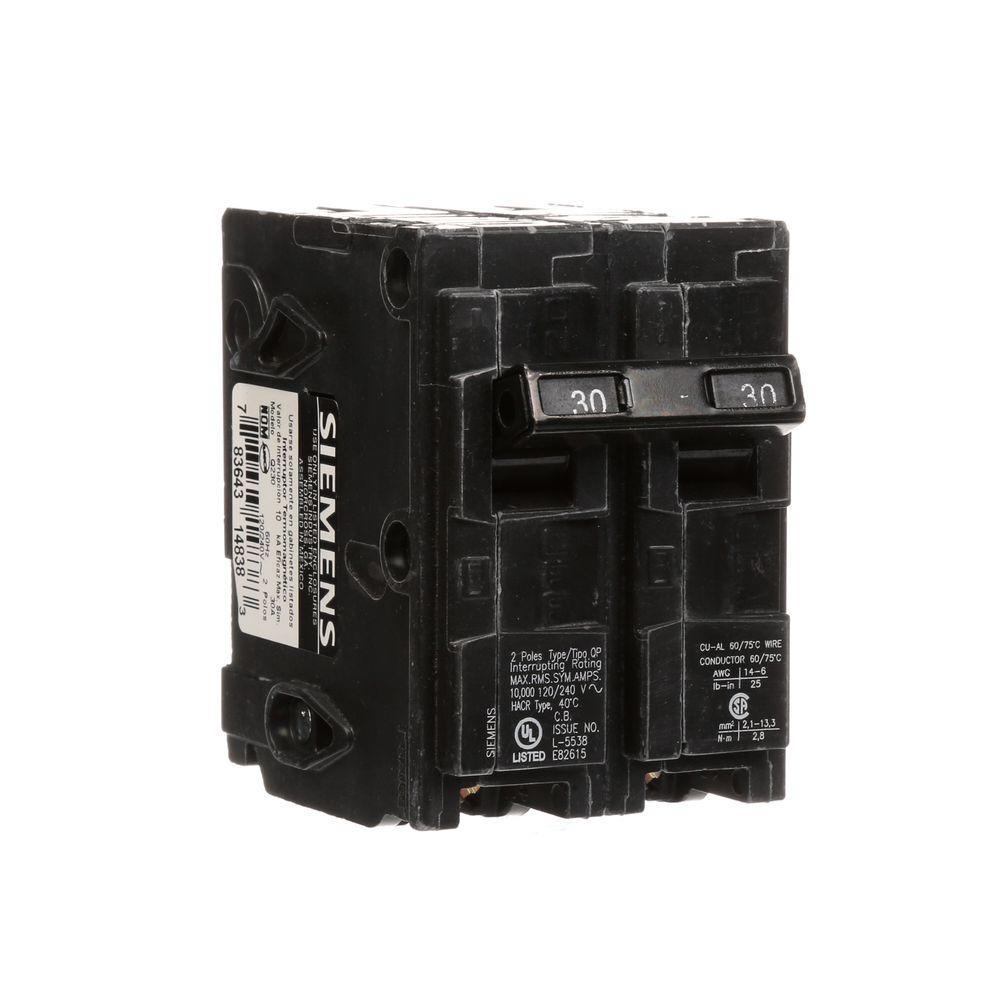30 Amp Double-Pole Type QP Circuit Breaker - Super Arbor
