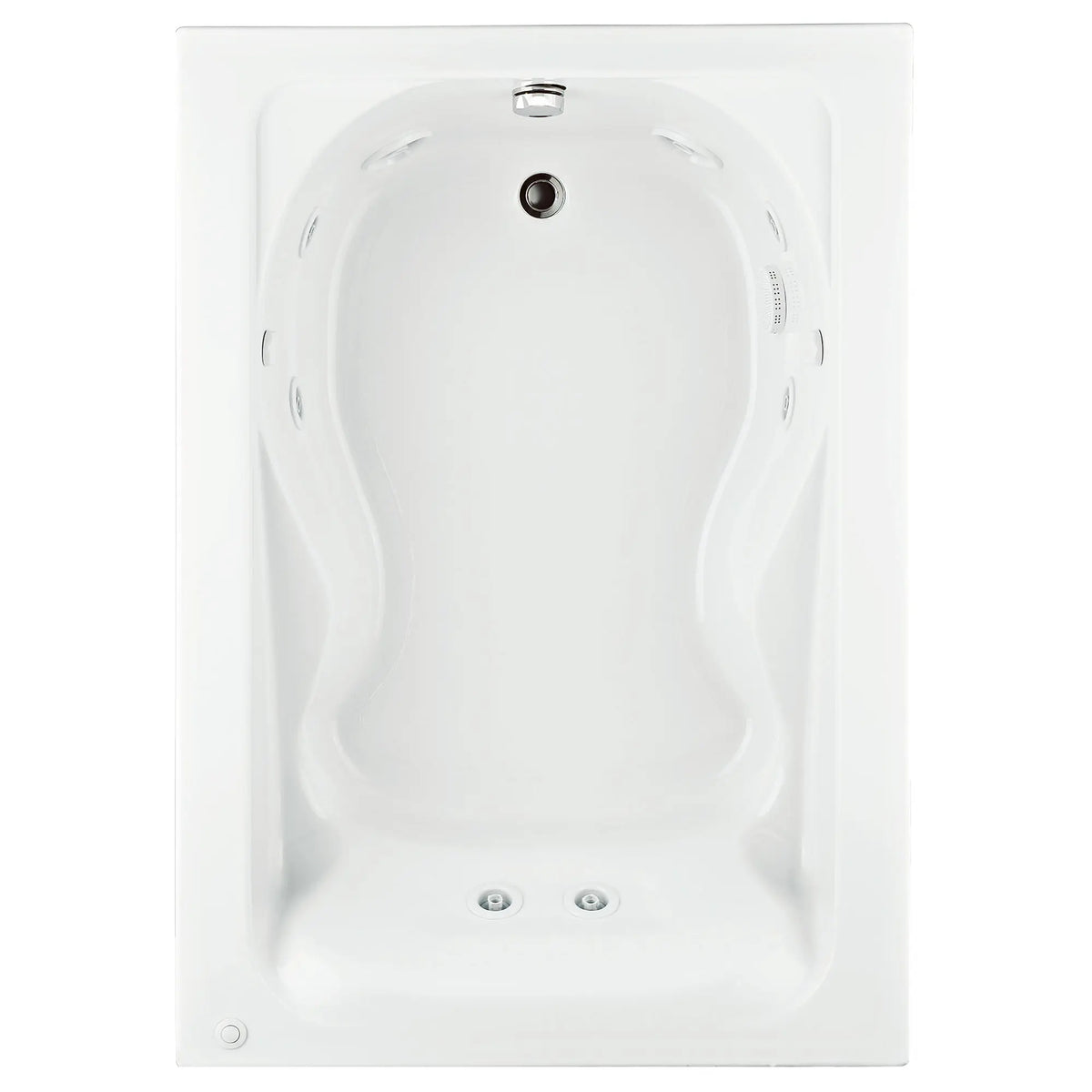 Universal Tubs Cadet 60 in. x 42 in. Reversible Whirlpool Tub in White