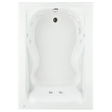 Universal Tubs Cadet 60 in. x 42 in. Reversible Whirlpool Tub in White