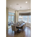 Progress Lighting Mingle 4-Light Brushed Nickel Transitional Etched Glass Cylinder Medium Hanging Pendant Light