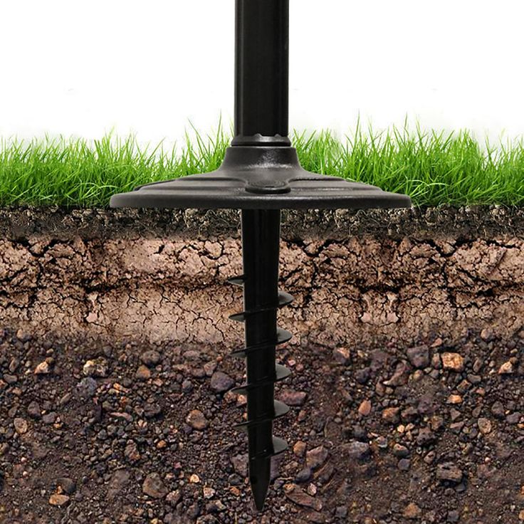 Baytown II Bulb Black Resin Solar Warm-White Outdoor Integrated LED Post Light and Lamp Post with EZ-Anchor Base