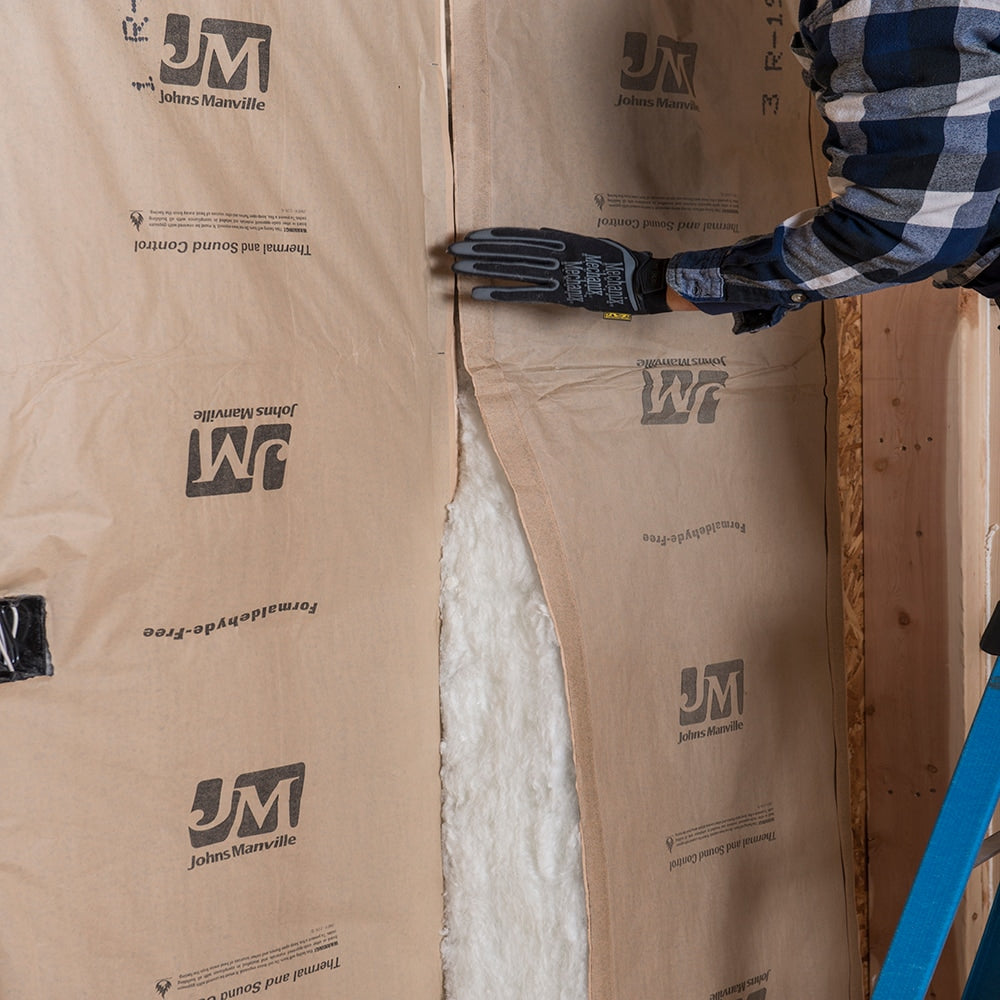 Johns Manville R-19 Kraft-Faced Fiberglass Roll Insulation, 75.07-sq ft Coverage, 23-in W x 39.16-ft L, Multi-Pack (B242S)