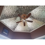 American Tin Ceilings 2-ft x 2-ft Brushed Satin Nickel Steel Surface-mount Ceiling Tile (5-Pack, 20-sq ft / Case)