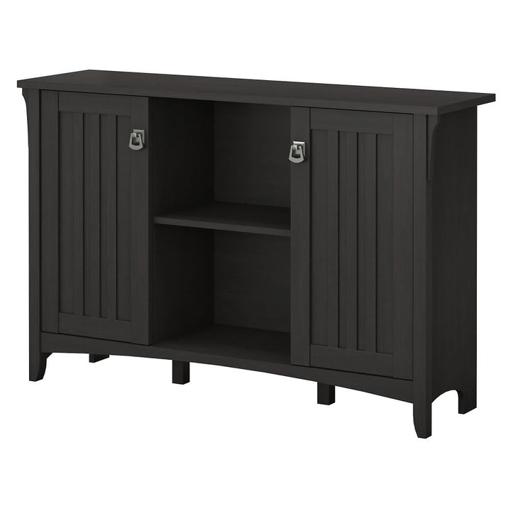 Bush Furniture Salinas Vintage Black 6-Shelf Office Cabinet