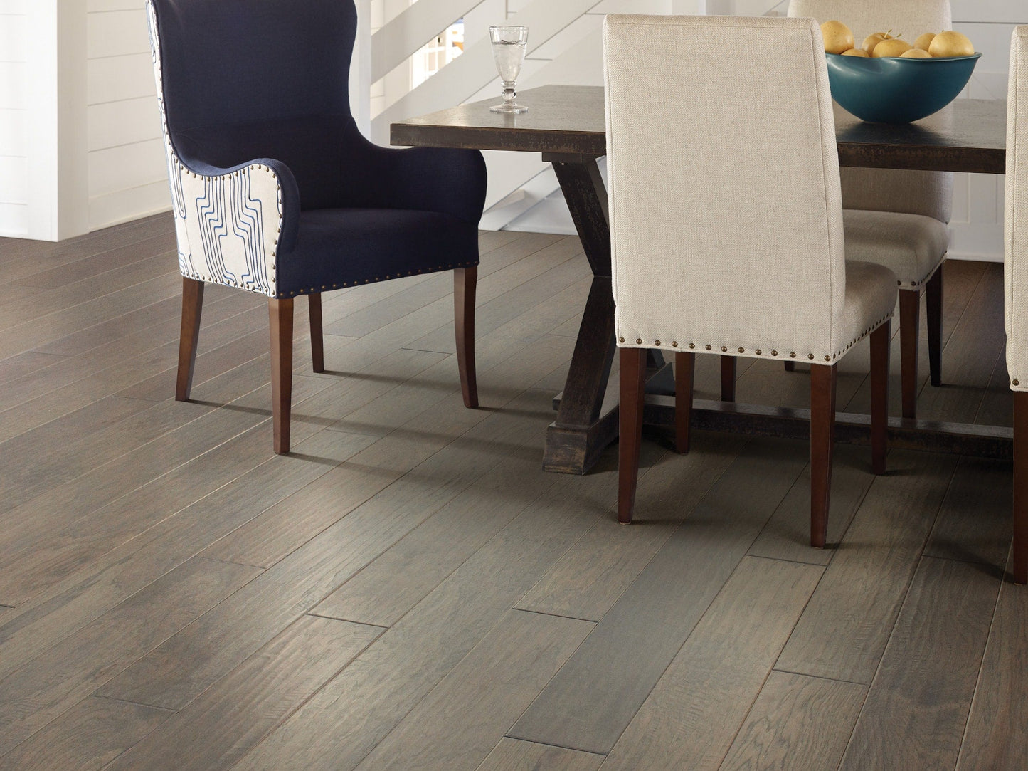 Shaw Hickory Americano hardwood flooring — installed room view