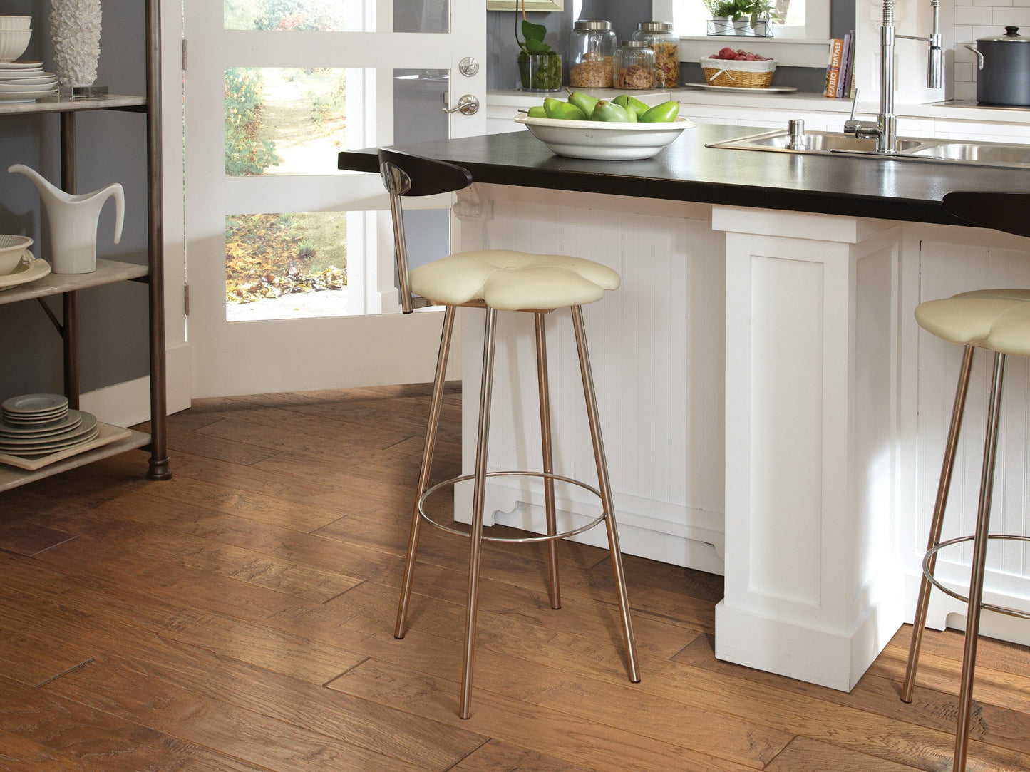 Shaw Hickory Ambience hardwood flooring — installed room view