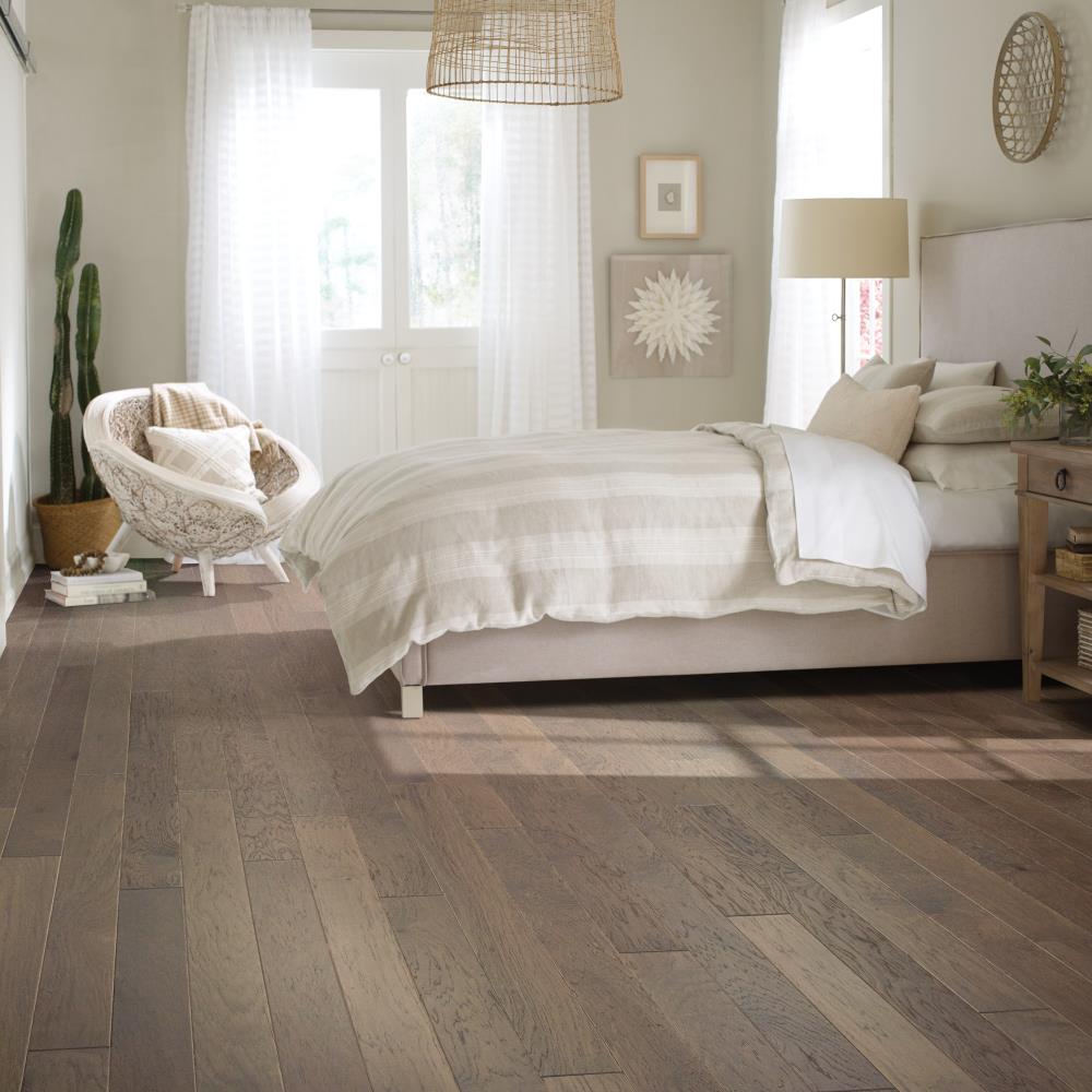 Shaw Hickory Sumac hardwood flooring — installed room view