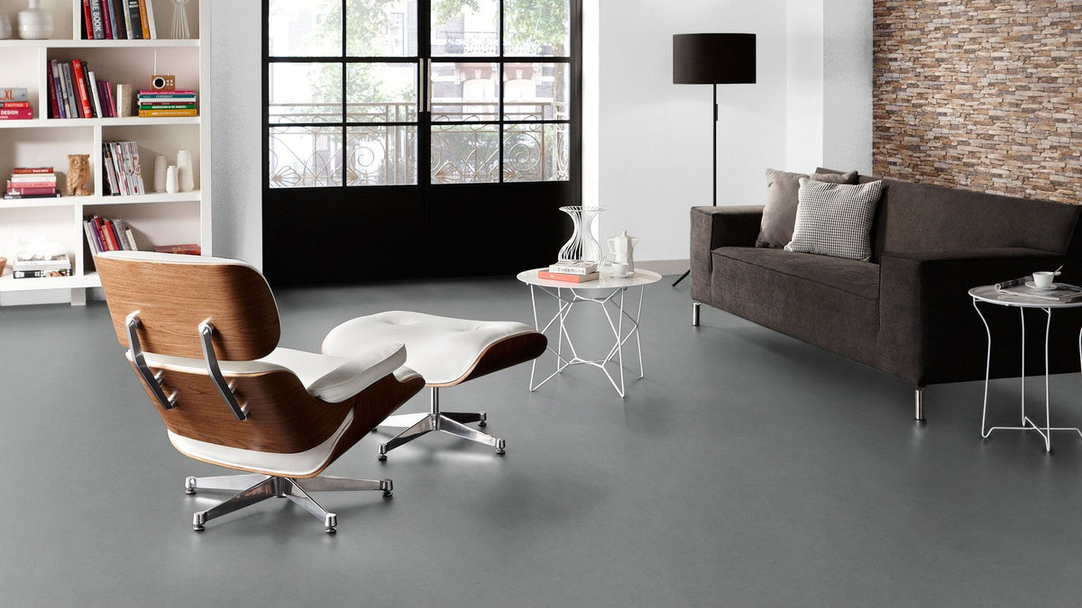 Forbo Flooring Systems Marmoleum Cinch Loc Seal Eternity 10-mm T x 12-in W x 36-in L Waterproof Tile Look Laminate Flooring (20.34-sq ft / Carton)
