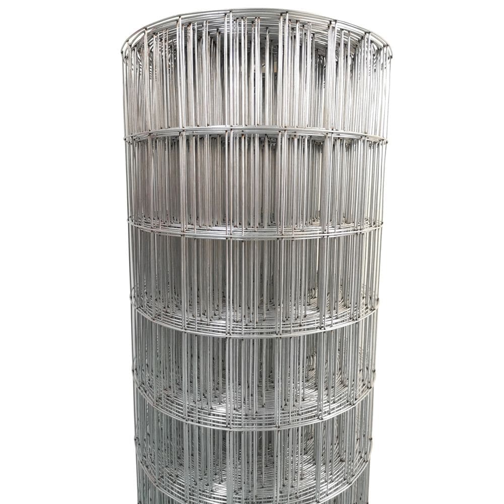 Acorn International 100-ft x 3-ft 14-Gauge Silver Rolled Fencing with Mesh Size 2-in x 4-in