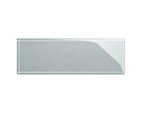 Giorbello (Sample) 4x12 glass subway tiles True Gray 4-in x 12-in Glossy Glass Brick Subway Wall Tile
