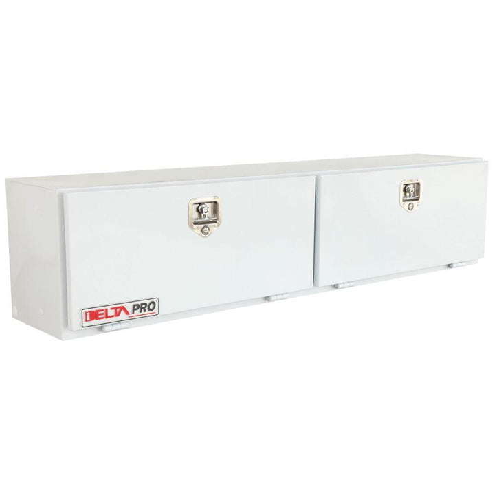 96 White Steel Full Size Top Mount Truck Tool Box - Super Arbor