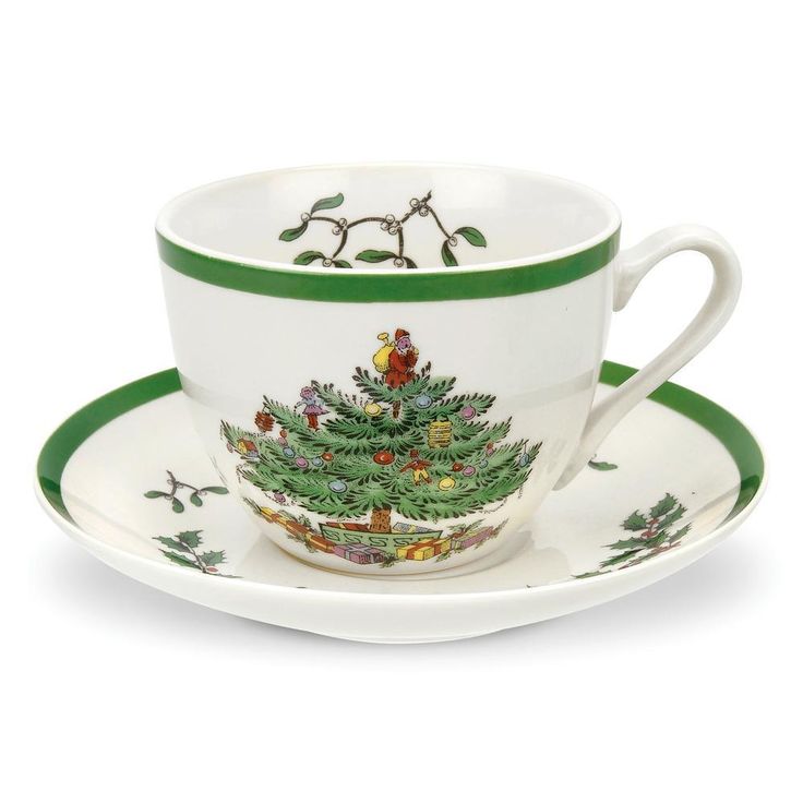 Christmas Tree 5-Piece Ceramic Dinnerware Set (Service for 1)